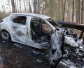 Bild: jma
Der ausgebrannte Leihwagen nach dem Verkehrsunfall.
