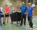Bild: nm
Badminton macht viel Freude, hat aber ein Handicap: Spartenleiter Peter Sailer (Zweiter von rechts) hofft auf mehr Zulauf.