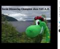Screenshot: facebook.com/Loch-Ness-Centre-Exhibition
Nessie: Champion im Halten sozialer Distanz seit 565 nach Christus.