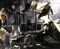 Bild: Feuerwehr Amberg
Den in Brand gesteckten Pkw-Anhänger löschte die Feuerwehr Amberg.