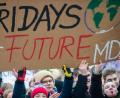Archivbild: Klaus-Dietmar Gabbert/dpa
„Fridays for Future“ ist auf dem Schild mehrerer Schüler zu lesen.