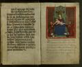 Bild: Universitätsarchiv LMU
Das Stifterblatt im Matrikelbuch der Universität Ingolstadt aus dem Jahr 1472 zeigt Herzog Ludwig IX. (links) und Christoph Mendel von Steinfels (rechts) knieend im Gebet vor der Muttergottes.