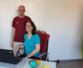 Bild: ubb
Physiotherapeut Wolfgang und seine Frau, Masseurin Ruth Maria Haas, von der Stiftland-Reha Mitterteich nutzen jetzt auch die Telemedizin per Laptop für ihre Behandlungen.