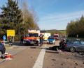 Bild: frd
Drei Personen wurden bei einem Unfall auf der Teunzer Kreuzung schwer verletzt.