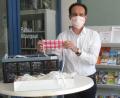 Bild: Monika Nibler
Bürgermeister Hans-Jürgen Strehl mit einer Mund-Nasenbedeckung
