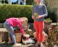 Bild: Nadine Gralla-Sommer/exb
Valentina (links) und Antonia, die beiden Töchter der Gartenkrähen-Betreuerin Nadine Gralla-Sommer, starten ihren Versuch, in Blumentöpfen eine Blumenwiese anzusäen. Erde in die Töpfe, einjährigen Blumenwiesen-Samen einsäen, gießen und an einen sonnigen Standort stellen. In den nächsten Tagen und Wochen werden die Kinder alles genau beobachten und mit Fotos dokumentieren.
