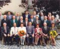 Repro: sne
1996 zogen Anton Schopf (hinten, Mitte), Thomas Reiter (zweite Reihe, Zweiter von links), Petter Lippiotta (zweite Reihe, Vierter von links) und Udo Greim (vorne, Zweiter von links) gemeinsam in den Stadtrat ein.