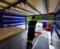 Bild: THW OWEN-Meiler-Logistik/exb
Seit sieben Wochen sind die Fahrzeuge des THW Weiden ununterbrochen im Einsatz. Täglich sind die Ehrenamtlichen mit dem Transport von Schutzausstattung beschäftigt.