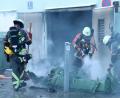 Bild: Alexander Auer
Die Feuerwehr musste am Mittwochabend in den Regensburger Stadtteil Burgweinting ausrücken. Müll stand in Flammen.