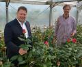 Bild: jr
Gewerbefördervereins-Vorsitzender und Bürgermeister Stefan Grillmeier (links) und Rosenzüchter Hans-Joachim Schinner begutachten einen Teil der Rosen, die am Freitagnachmittag und am Samstag den Frauen in Mitterteich überreicht werden.