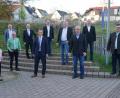 Bild: soj
Gruppenbild mit Dame: Für Ebnath tragen künftig im Gemeinderat Verantwortung (von links) Antonia Ritter, Josef Söllner, Bernd Kuhbandner, Bernd Würstl, Bürgermeister Wolfgang Söllner, Michael Knott (neu), Eberhard Söllner, Walter Fischbach, Gerhard Horn (neu) und Zweiter Bürgermeister Michael Sticht. 	Bild: soj