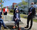 Bild: jrh
Die Macher der Tirschenreuther-Studie im Gespräch mit Oberpfalz-Medien: (von links): Bayerns Wissenschaftsminister Bernd Sibler, Landrat Roland Grillmeier, Vertreter des BRK, MdL Tobias Reiß und Professor Dr. Ralf Wagner.