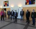 Bild: phs
Leider kann der Kreisverband des Bayerischen Gemeindetags sein neues Gesicht nicht zur Gänze zeigen. An der Spitze steht künftig Karlheinz Budnik (Mitte) als Nachfolger von Rupert Troppmann (Zweiter von links).