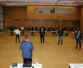 Bild: pko
Bürgermeister Martin Birner (Vordergrund) vereidigte fünf neue Stadtratsmitglieder (von links): Tanja Kraus (SPD), Maximilian Lang, Georg Schmid, Michael Bindl und Bernhard Lober (alle CSU).