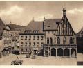 Bild: Ansichtskarte Privatarchiv Dieter Weiß
Das Rathaus diente vor 75 Jahren als Sitz der Amerikanischen Militärregierung. Damals war Christian Endemann Oberbürgermeister.