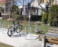 Bild: nbu
Der neue Radlparkplatz am Elbarter Spielplatz.