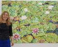 Bild: exb/Katharina Gierlach
Katharina Gierlach wagt sich an ein Sujet, das den Vergleich mit Claude Monet herausfordert. Die Ausstellung "Flower Power" der Künstlerin aus Winklarn ist noch bis 7. März in Wiesbaden zu sehen.