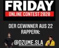 Bild: Kunz
Corona-Zeiten verlangen Alternativen: Der Rap-Friday-Contest wurde in diesem Jahr nicht auf der Bühne, sondern auf Instagram ausgetragen. Sieger nach drei Durchgängen wurde der Rapper DZUME aus Weiden.