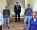 Bild: jp
Die neu gewählten Marktgemeinderäte in Kastl wurden vereidigt (von links): Fabian Nemetschek (Freie Wählerschaft), Yul Steger (Grüne), Bürgermeister Stefan Braun, Ines Riedl (Grüne) und Georg Ehbauer (CSU).