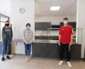 Bild: adj
In der neuen Mensa können sich die Schüler wohlfühlen.