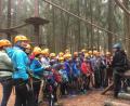 Bild: chl
Ab kommenden Samstag darf der SC Monte Kaolino seinen Hochseilgarten wieder öffnen. Solche Bilder sind in nächster Zeit aber nicht zu sehen. Der Verein weist darauf hin, dass die Abstands- und Hygiene-Regeln auch beim Klettern eingehalten werden müssen.