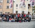 Bild: Bild: cfd
Die Austauschschüler aus Spanien freuten sich auf die Stadtrallye durch Nabburg.