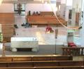 Bild: Hirsch
Die Sanierung der Neunburger Stadtpfarrkirche hat begonnen. In der sogenannten "neuen Kirche" ist mittlerweile das gesamte Kirchengestühl entfernt und zur Renovierung abtransportiert worden. An Pfingsten werden dort Stühle aufgestellt