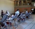 Bild: weu
196 Spender kamen, um ihr Blut zu geben. Die Mehrzweckhalle war dafür mit zahlreichen Schutzmaßnahmen ausgerüstet worden.