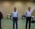 Bild: Jürgen Leißner/exb
Das neue Führungstrio für die nächsten sechs Jahre von links: Dritter Bürgermeister Richard Leißner, Bürgermeister Hermann Mertel und Zweiter Bürgermeister Stefan Steger.