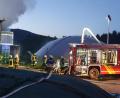 Bild: exb/FFW Schönsee
In einer Biogasanlage bei Gaisthal hat es gebrannt.