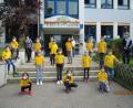 Bild: exb
Masken mit dem Schullogo spendierten der Elternbeirat und der Förderverein für die Grundschule.