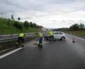 Bild: Manfred Raab/exb
Starker Regen war die Ursache für einen Unfall, der sich am Freitag auf der A6 bei Wernberg-Köblitz ereignete.