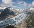 Bild: Christian Sommer/dpa
Der Grosse Aletschgletscher in der Schweiz wird immer kleiner.