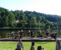 Bild: rn
Vor einer traumhaften Kulisse gab die Stadtkapelle in Probekonzert