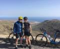 Bild: exb
Harald Demuth (links) mit seiner Tochter Marie, mit der er per Fahrrad die Alpen überquert hat.