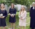 Bild: gac
Von links Sophie Luber, Luisa-Marie Terme, Milena Ehrenreich, Viktoria Maier und Pfarrerin Ulrike Häberlein.