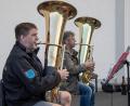Bild: hbe
Der Reservistenmusikzug Oberpfalz probte in der Schweppermannkaserne in Kümmersbruck.