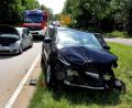 Bild: Stephan Huber
Die Bundesstraße 85 war nach einem Unfall am Sulzbacher Kreuz gesperrt.