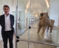 Bild: Kunz
Der Hauptkonservator der Neuen Sammlung in München, Josef Straßer, vor Exponaten von der Ausstellung "Afrikanische Keramik".