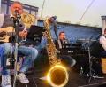 Bild: Kunz
Die "Männer-WG" erledigte bei der Sommer-Serenade im Hof der Regionalbibliothek mit Welthit-Covers einen Bombenjob.