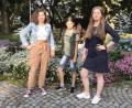 Bild: exb
Leni Hanauer, Annika Sulewski und Elisabeth Anderson (von links) von der Sophie-Scholl-Realschule stehen mit ihrem Projekt im Finale der "Technik-Scouts".