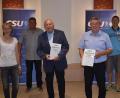 Bild: sck
Jubilarehrung bei der CSU Königstein-Hirschbach (von links): Vorstandsmitglied Ariane Raap, Vorsitzender Roland Sollner, die Jubilare Gerhard Seitz und Hans Koch, die Vorstandsmitglieder Thomas Kogelbauer und Andreas Spieß.