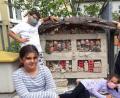 Bild: sm
Schüler der Grundschule Altenstadt/WN mit ihrem Insektenhotel.