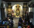 Bild: rfi
Der St. Jodok-Ritt, die zweitgrößte Pferdewallfahrt in Bayern wurde abgesagt. Stattdessen feierten die Tännesberger in der frisch renovierten Wallfahrtskirche einen Festgottesdienst zu Ehren des heiligen Jodok.