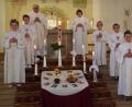 Bild: exb
Fünf Kinder empfingen in St. Johannes am Sonntag erstmals die heilige Kommunion.
