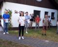 Bild: hä
Die Sieger der Tennis-Meisterschaften des Ski-Clubs: (von links) Hans Ott und Anna Kohl (Mixed), Alexander Schirmer (Herren-B), Wolfgang Wettinger mit Tochter Lea und Werner Dittrich (Doppel) sowie Vereinsmeister David Malzer (rechts). Es gratulierten Vorsitzender Horst Wettinger und Sportwart Sepp Weber (Zweiter und Dritter von rechts).