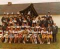 Archivbild: bk
Der Jubelverein von 1970 mit seinem Mitarbeiterstab und den Festdamen: Vorne Mitte Fahnenbraut Maria Koppmann, links Pfarrer Ludwig Bock. 14 der abgebildeten Personen sind bereits verstorben.