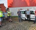 Bild: Karoline Gajeck-Scheuck/exb
Stadtwerke-Betriebsingenieur Dipl.-Ing. (FH) Stefan Prüfling (Zweiter von rechts) und sein Netzdokumentations-Team Artur Marx (von links), Martin Fischer, Dietmar Riedl und Michael Gradl.