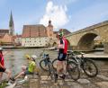 Bild: Stefan Gruber/Regensburg Tourismus GmbH
Der Blick von der Jahninisel auf die Altstadt Regensburgs