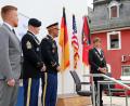 Bild: jma
v.r.n.l. Bürgermeister Wolfgang Nierhoff, Bataillonskommandeur Lieutnant Colonel Angel Llompart, Sergeant Major David Cecil und Pressesprecher Andre Potzler.